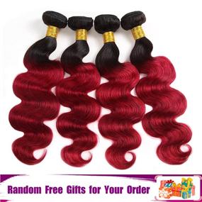 img 3 attached to Bundles Extensions Brazilian Virgin Bundle Hair Care