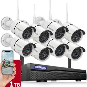 img 4 attached to 🎥 2021 Latest Model - OHWOAI Wireless Security Camera System, 8CH 1080P NVR, 8x 1080P HD Indoor/Outdoor IP Cameras, Home CCTV Surveillance System with 1TB Hard Drive, Waterproof Design, Remote Access, Plug & Play, Night Vision