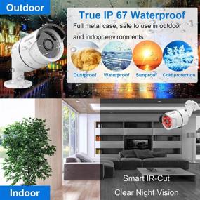 img 2 attached to 🎥 2021 Latest Model - OHWOAI Wireless Security Camera System, 8CH 1080P NVR, 8x 1080P HD Indoor/Outdoor IP Cameras, Home CCTV Surveillance System with 1TB Hard Drive, Waterproof Design, Remote Access, Plug & Play, Night Vision