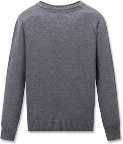 img 3 attached to CUNYI Little V Neck Pullover Sweater Boys' Clothing