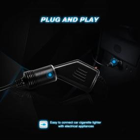 img 1 attached to Nilight NI-WA-01C: 14-футовый кабель сигаретного прикуривателя с автомобильным зарядным устройством - 12V/24V