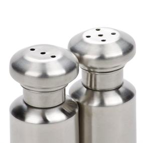 img 1 attached to 🧂 American Metalcraft SPM4 Salt and Pepper Set, Satin Finish, 0.5 oz.