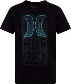 img 1 attached to Hurley Graphic T Shirt Chambray Tropical Boys' Clothing