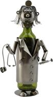 🍷 wine bodies lady doctor metal wine bottle holder - charcoal: unique and stylish wine storage solution логотип