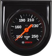 🌡️ bosch-style line 2" mechanical water/oil temperature gauge - actron sp0f000053 (black dial face, black bezel) logo