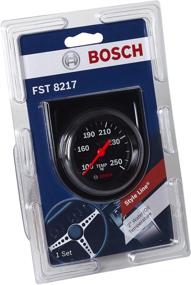 img 1 attached to 🌡️ Bosch-style Line 2" Mechanical Water/Oil Temperature Gauge - Actron SP0F000053 (Black Dial Face, Black Bezel)