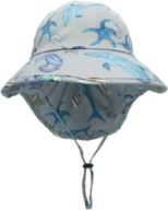 protective kids beach sun hat with neck 🏖️ flap - connectyle big brim upf 50+ fishing safari hat logo