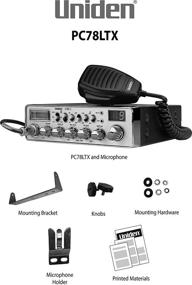 img 2 attached to 📻 Uniden PC78LTX Trucker's CB Radio: SWR Meter, PA Function, Hi Cut, and More!