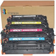 🖨️ jc toner compatible 304a cc530a cc531a cc532a cc533a toner cartridges: ideal for laserjet cp2025, mf726cdw, lbp7660cdn, and mf8350cdn printers logo