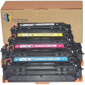 img 4 attached to 🖨️ JC Toner Compatible 304A CC530A CC531A CC532A CC533A Toner Cartridges: Ideal for LaserJet CP2025, MF726Cdw, LBP7660Cdn, and MF8350Cdn Printers