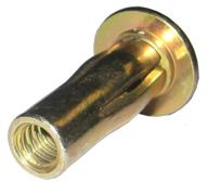 🔩 s25mg280 steel pre-bulbed shank: high-quality multi-grip rivet-nut with gold zinc finish, 1/4-20 x .020-.280 grip range (pack of 25) logo