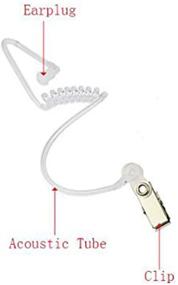 img 3 attached to Enhance Communication: 2 Sets of Snap-On Acoustic Tubes for Two-Way Radio Audio Headset Kit (2 Sets)