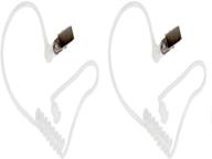 enhance communication: 2 sets of snap-on acoustic tubes for two-way radio audio headset kit (2 sets) logo