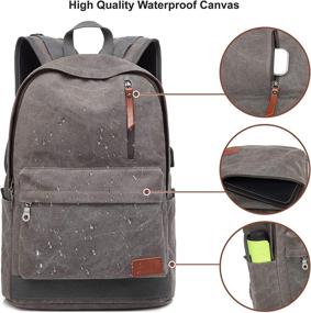 img 3 attached to Backpack Waterproof Charging Anti Theft Rucksack Backpacks