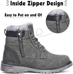 img 1 attached to 👞 Boys' Winter Outdoor Shoes: Waterproof and Weather-Resistant