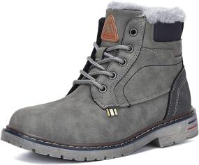 img 4 attached to 👞 Boys' Winter Outdoor Shoes: Waterproof and Weather-Resistant