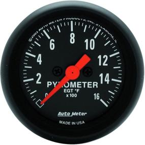 img 1 attached to 🚗 Enhance Your Vehicle's Precision Monitoring with AUTO METER 2654 Z-Series Electric Pyrometer Gauge Kit, 2.3125 in.