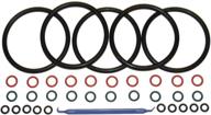 🍺 captain o-ring color coded gasket set for cornelius home brew keg [5 sets] - universal kit with orings for ball lock and pin lock style kegs (includes o-ring pick) logo