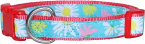 img 2 attached to 🐾 Pet Rejoir Dog Collar - Paisley Daisy Flamingo Patterns Christmas and Solid Dog Collar with Removable Bowtie - Adjustable Pet Collar for Small Medium and Large Dogs - Neck Sizes: 11-15", 15-19" and 19-25