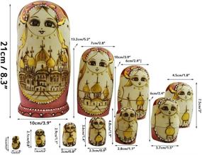 img 1 attached to 🎄 Exquisite Winterworm Matryoshka Christmas Decoration: A Burst of Traditional Charm for the Holidays