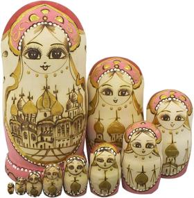 img 4 attached to 🎄 Exquisite Winterworm Matryoshka Christmas Decoration: A Burst of Traditional Charm for the Holidays