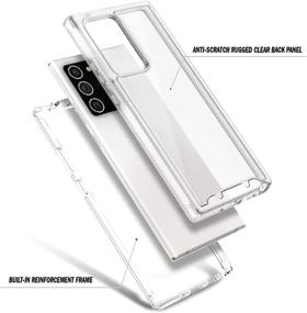 img 2 attached to 📱 Samsung Galaxy Note 20 Ultra 5G E-Began Case - Full-Body Shockproof Protective Matte Bumper Cover | Wireless Charging Support | Impact Resistant Durable Phone Case (Clear, Screen Protector Not Included)