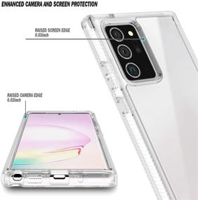 img 3 attached to 📱 Samsung Galaxy Note 20 Ultra 5G E-Began Case - Full-Body Shockproof Protective Matte Bumper Cover | Wireless Charging Support | Impact Resistant Durable Phone Case (Clear, Screen Protector Not Included)