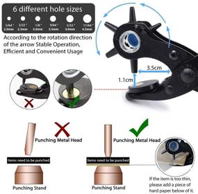 img 1 attached to Leather Hole Punch Tool Belt Crafting