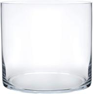 💐 royal imports flower glass vase decor - elegant wedding or home centerpiece (8" wide x 8" tall, clear cylinder shape) logo