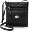 crossbody leather multi pockets shoulder cellphone women's handbags & wallets in shoulder bags logo