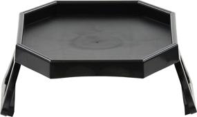 img 1 attached to 🪑 Black Iconikal Tray Table for Sofa Armrest and Couch