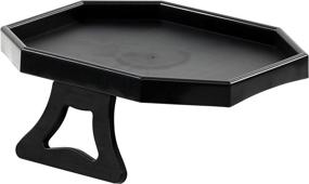 img 2 attached to 🪑 Black Iconikal Tray Table for Sofa Armrest and Couch