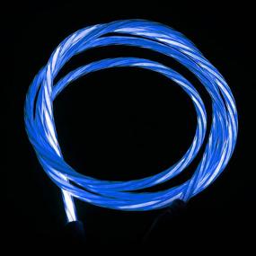 img 3 attached to 💡 KORABA 6FT LED Lighted USB C to USB C Cable: Fast Charging 60W for Samsung Galaxy S21/S21+, MacBook, iPad Pro 2020 (Blue Light)