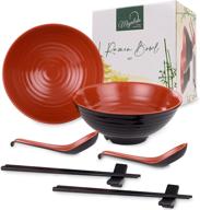 🍜 melamine ramen bowl set with chopsticks логотип