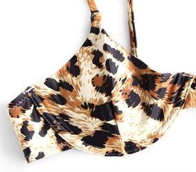 img 2 attached to ZAFUL Leopard Print Underwire Tie String Triangle Bikini Set Swimsuit for Women