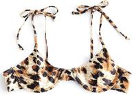 zaful leopard print underwire tie string triangle bikini set swimsuit for women logo