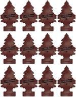 🌲 12 pack of little trees car air fresheners with leather scent - ideal for home or car logo