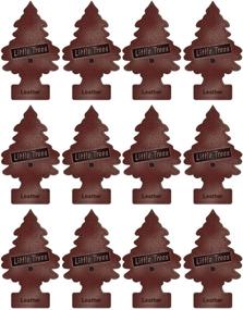 img 3 attached to 🌲 12 Pack of LITTLE TREES Car Air Fresheners with Leather Scent - Ideal for Home or Car