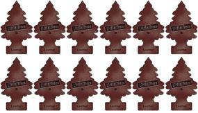 img 1 attached to 🌲 12 Pack of LITTLE TREES Car Air Fresheners with Leather Scent - Ideal for Home or Car