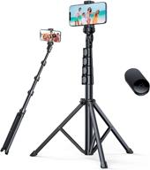 andobil 62'' all-in-one tripod for iphone with bluetooth remote: extendable stand for iphone 13/12 pro max, android & gopro cameras [heavy duty & lightweight] logo