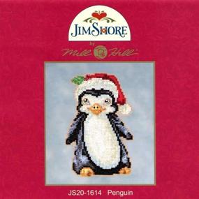 img 2 attached to 🐧 2016 Jim Shore Winter Series JS201614 Mill Hill Penguin Beaded Counted Christmas Holiday Cross Stitch Kit