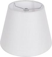 🔲 doska barrel fabric small lampshade: natural linen hand crafted for table lamp and floor light - spider design (white, 5.5" x 8.7" x 6.3") logo