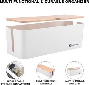 img 1 attached to Tichbutton Management Bamboo 16X6 14X5 3 Organizer