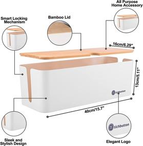 img 2 attached to Tichbutton Management Bamboo 16X6 14X5 3 Organizer