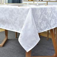 🌊 waterproof antiwrinkle rectangle tablecloth: stylish decorative essential logo