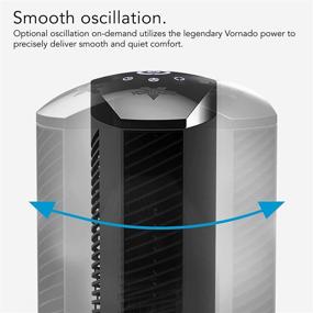 img 1 attached to 🌬️ Vornado OSCR37 AE Oscillating Tower Fan: Alexa-Compatible, Whole Room Air Circulator in Black - Certified for Humans!