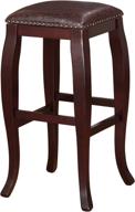 🪑 linon san francisco square top bar stool, brown: sleek and stylish seating for modern spaces logo