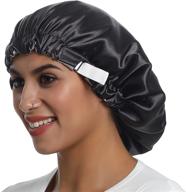 🌙 adjustable satin bonnet for braids and curly hair - saymre silky sleep cap logo