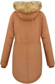 img 2 attached to Womens Winter Parka Hooded Jacket Women's Clothing and Coats, Jackets & Vests