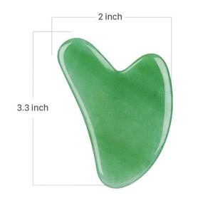 img 3 attached to Geliebt Lynn Gua Sha Face Sculpting Tool - Gua Sha for Face, Eyes, Neck, & Body - 100% Natural Jade Stone - Anti-aging, Fine Lines & Wrinkle Relief